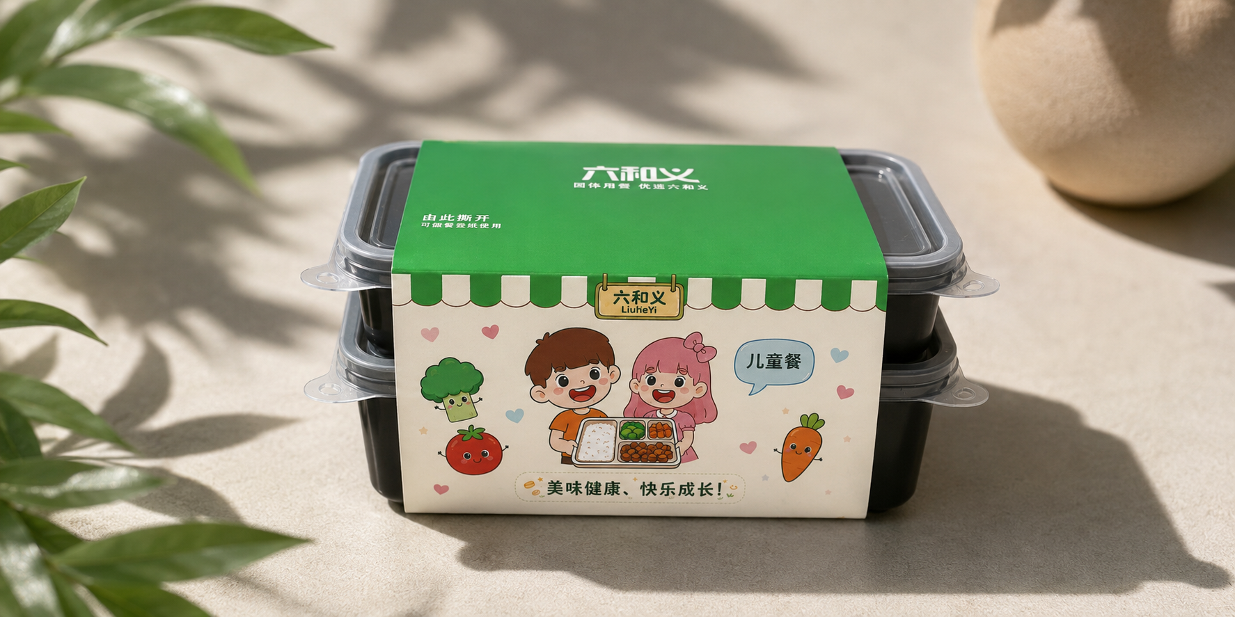 营养卡通餐